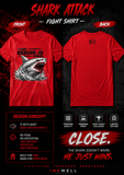 HUDSON JR BOXING SHARK ATTACK CLOSE FIGHT SHIRT