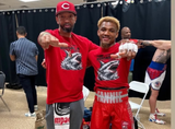 HUDSON JR BOXING SHARK ATTACK CLOSE FIGHT SHIRT