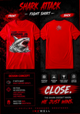 HUDSON JR BOXING SHARK ATTACK CLOSE FIGHT SHIRT