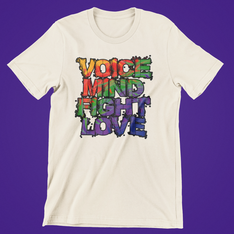 Fight Love Mind Voice T-shirt