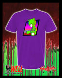 Bloody Stabby Teddy Graphic T-Shirt by Sean Humburg