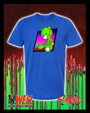 Bloody Stabby Teddy Graphic T-Shirt by Sean Humburg