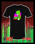 Bloody Stabby Teddy Graphic T-Shirt by Sean Humburg