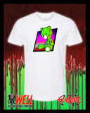 Bloody Stabby Teddy Graphic T-Shirt by Sean Humburg