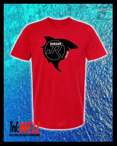 HUDSON JR BOXING LOGO SHARK (BLACK & WHITE LINE)