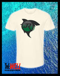 HUDSON JR BOXING LOGO SHARK (GREY & GREEN)