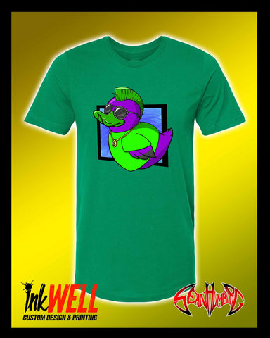 Punk Duck Graphic T-Shirt by Sean Humburg